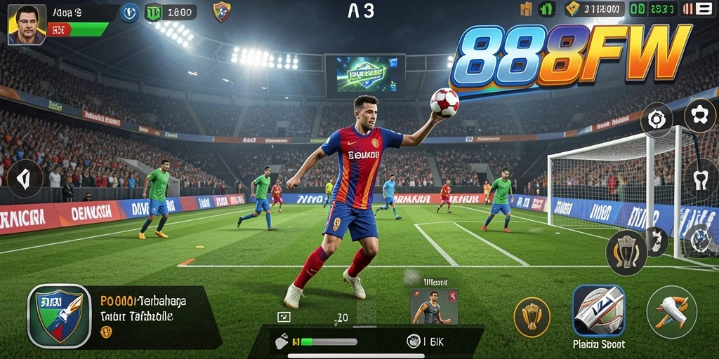 Tampilan gameplay 888FW yang realistis dalam berbagai jenis olahraga.