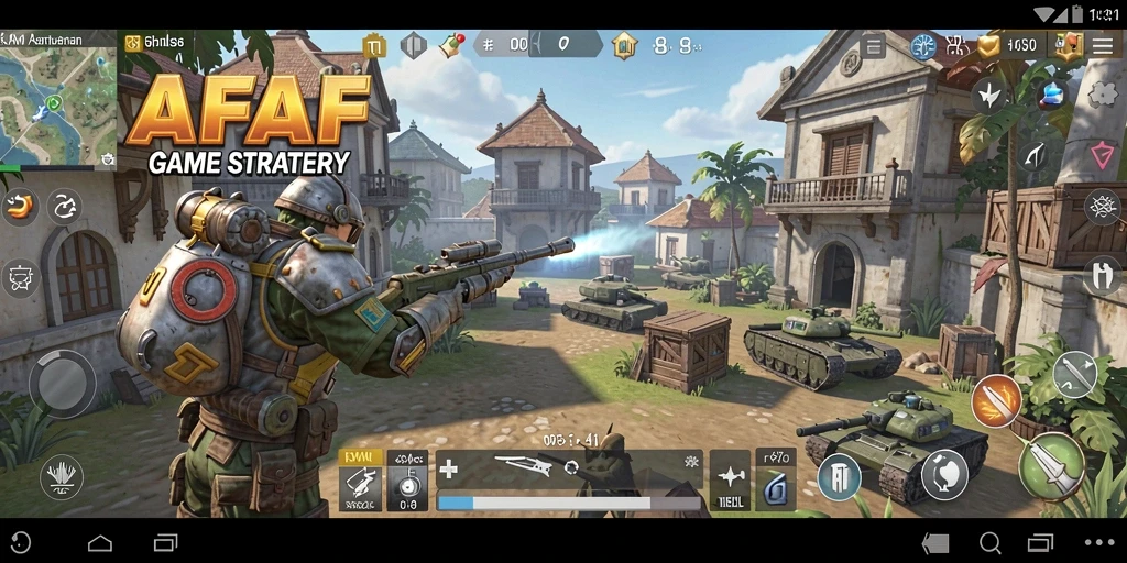 Screenshot gameplay AFAF yang menampilkan aksi strategi yang mendebarkan.