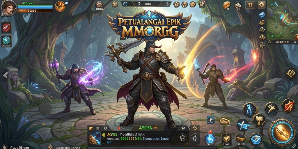 Menampilkan aksi seru dalam pertarungan MMORPG di ASG55.