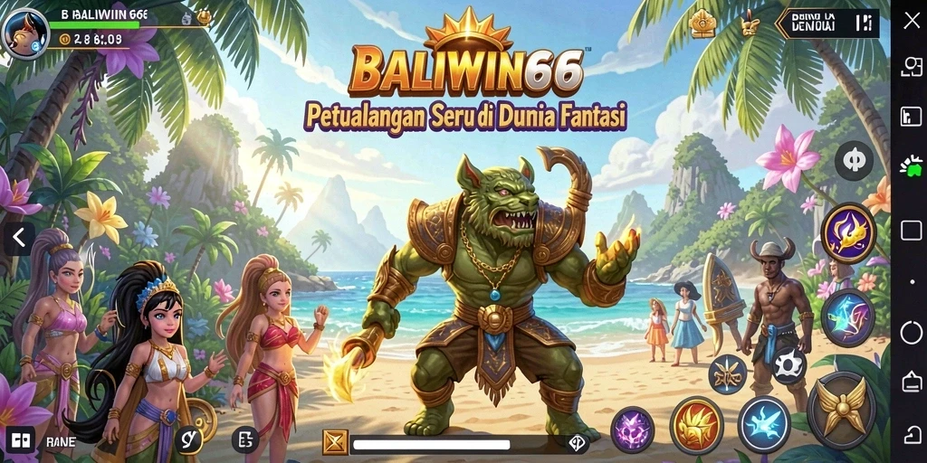 Gameplay mendebarkan di dunia fantasi BALIWIN66.