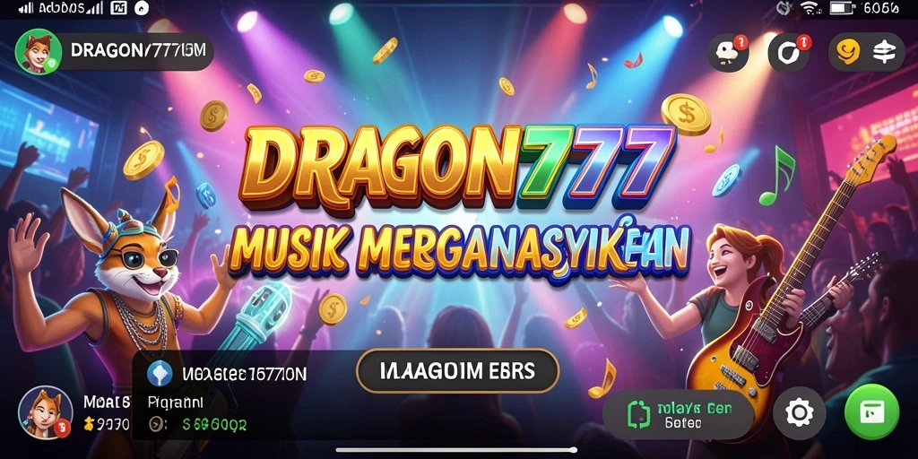 Tampilan gameplay seru dari DRAGON777 yang penuh warna.