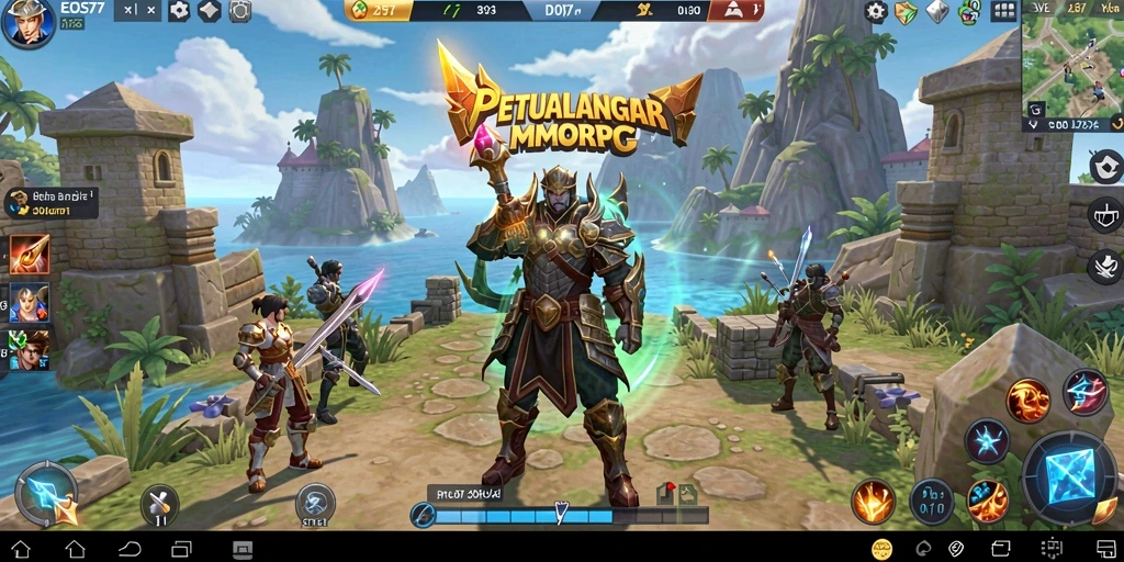 Gameplay seru EOS77 dengan aksi pertarungan yang mendebarkan.