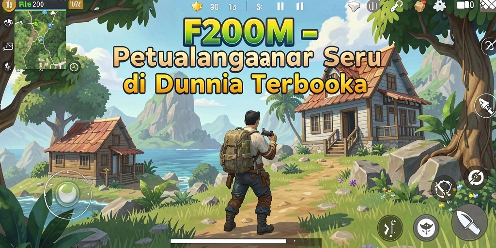 Tampilan gameplay seru di dunia terbuka F200M.