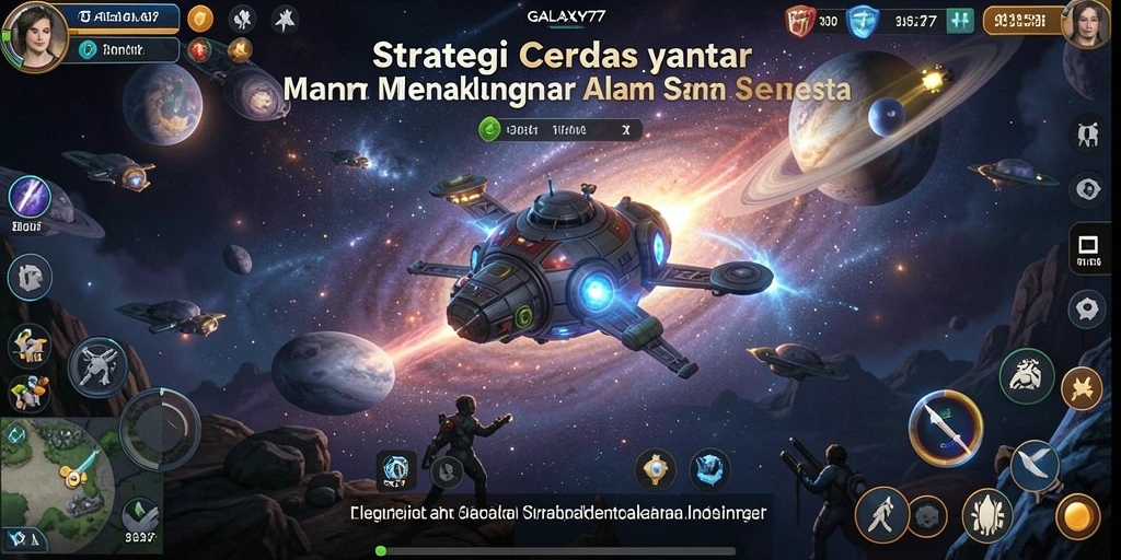 Tampilan dinamis dalam pertempuran strategi luar angkasa.