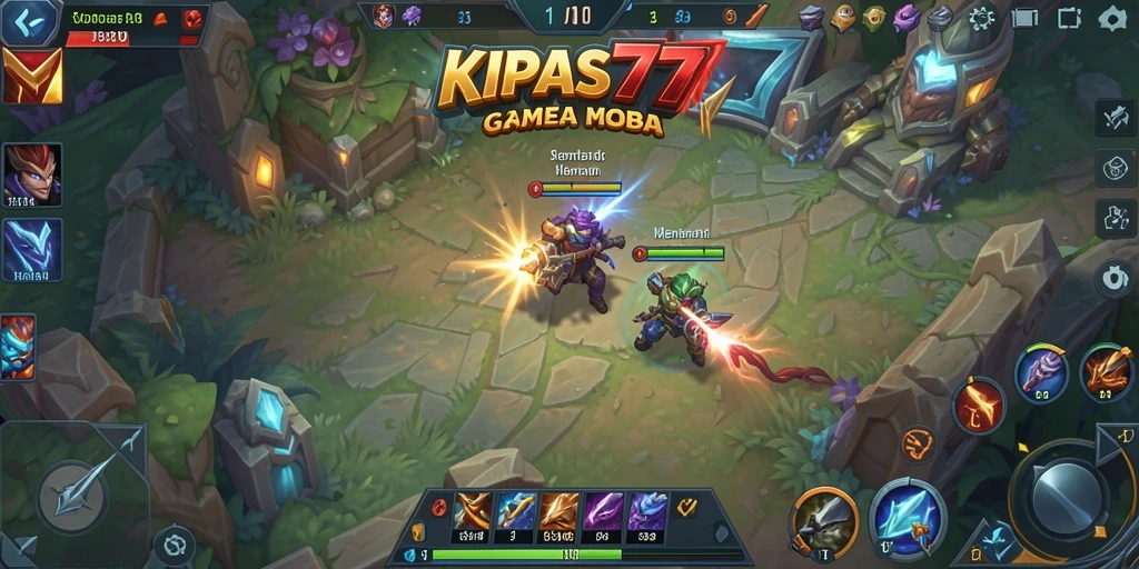 Tangkapan layar gameplay KIPAS777 menunjukkan aksi dan strategi tim.