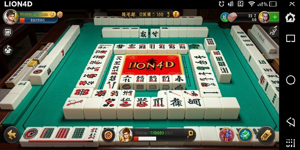 Screenshot gameplay LION4D yang menampilkan pengalaman Mahjong yang seru.