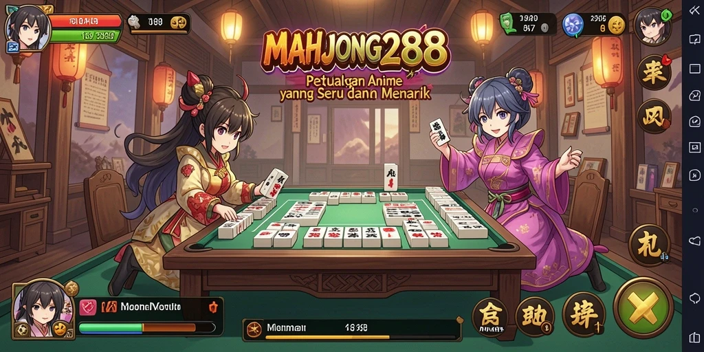 Gameplay menarik di MAHJONG288 dengan karakter Anime yang menggugah semangat.