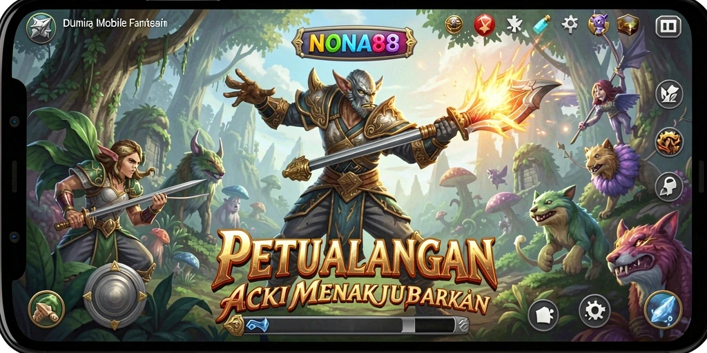 Tampilan gameplay yang seru dan dinamis dari NONA88.