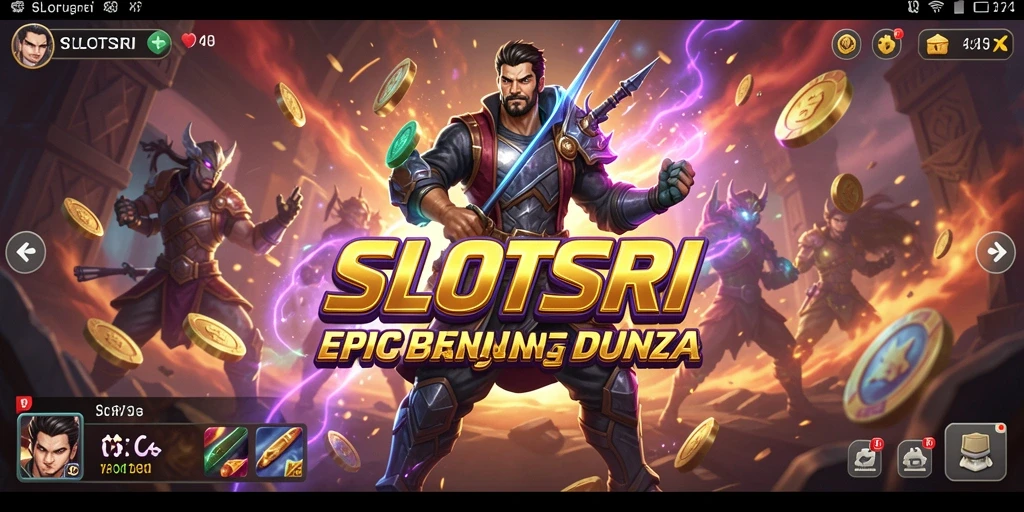 Gameplay SLOTSRI yang intens dengan aksi pertarungan yang mendebarkan.