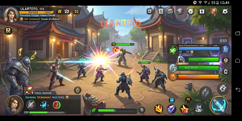 Tampilan gameplay ULARTOTO yang epik dan strategis.