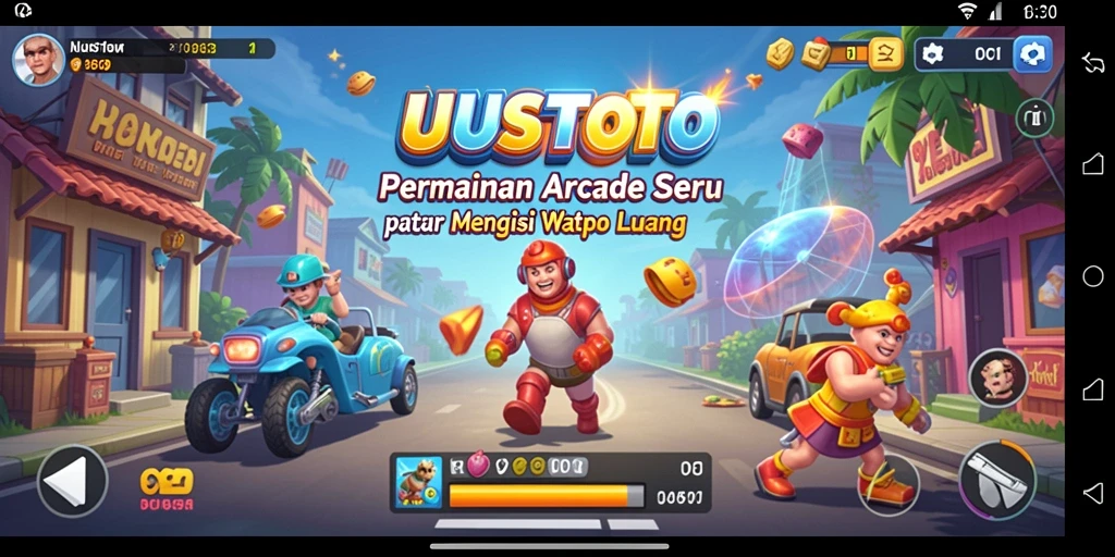 Tampilan gameplay UUSTOTO yang seru dan penuh warna.