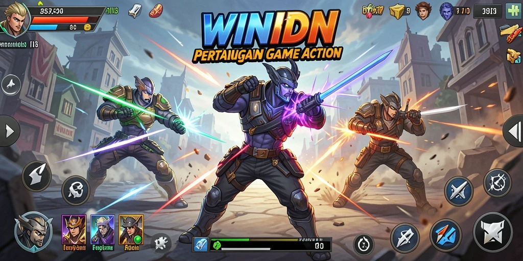 Gameplay WINIDN yang intens dan mendebarkan dengan grafis menawan.