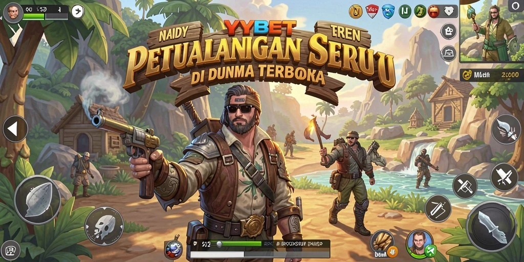 Tampilan gameplay dramatis di dunia terbuka YYBET.